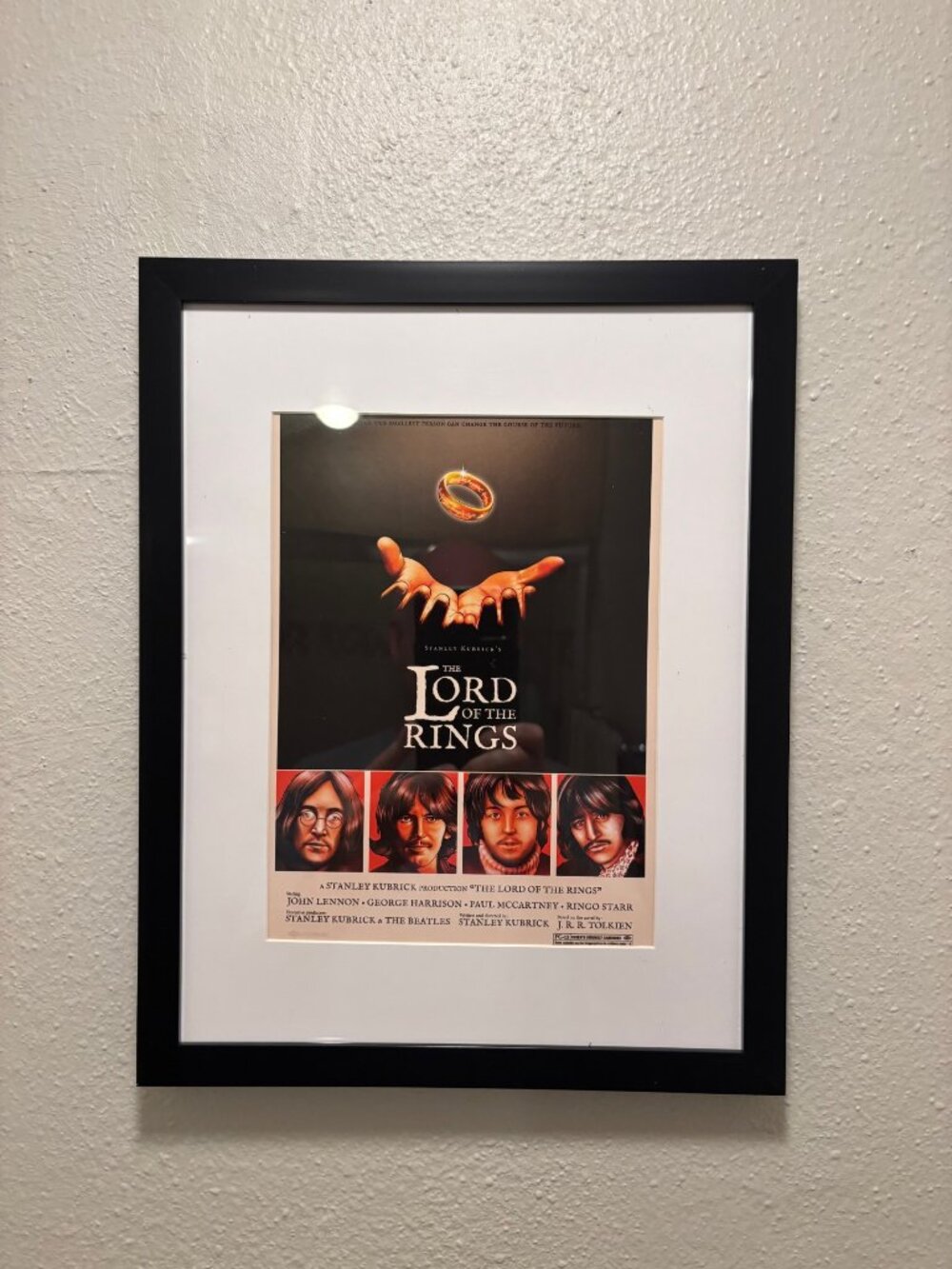 Lord of the Rings - The Beatles Framed 8.5x11 Inch Art Print - Abandoned Movies